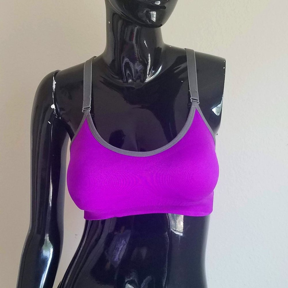 Purple Racerback Sports Bra